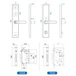Locstar A60 Smart-Fingerabdruck-Passwort-Türschloss mit Türklingel, Basic Version Gray, Basic Version Gold, Tuya APP Version Gray, Tuya APP Version Gold – Bild 11