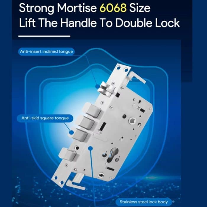 Locstar A60 Smart-Fingerabdruck-Passwort-Türschloss mit Türklingel, Basic Version Gray, Basic Version Gold, Tuya APP Version Gray, Tuya APP Version Gold – Bild 8