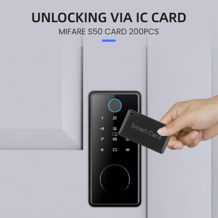 LOCSTAR C87 Automatisches Fingerabdruckschloss Eingangstür Passwort Smart Lock, C87 Black – Bild 13