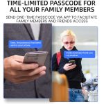 LOCSTAR C87 Automatisches Fingerabdruckschloss Eingangstür Passwort Smart Lock, C87 Black – Bild 14