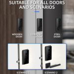 LOCSTAR C87 Automatisches Fingerabdruckschloss Eingangstür Passwort Smart Lock, C87 Black – Bild 7