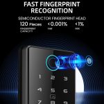 LOCSTAR C87 Automatisches Fingerabdruckschloss Eingangstür Passwort Smart Lock, C87 Black – Bild 9