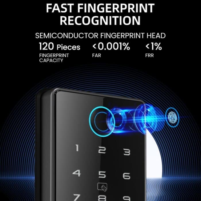 LOCSTAR C87 Automatisches Fingerabdruckschloss Eingangstür Passwort Smart Lock, C87 Black – Bild 9