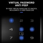 LOCSTAR C87 Automatisches Fingerabdruckschloss Eingangstür Passwort Smart Lock, C87 Black – Bild 10