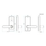 LOCSTAR C89 Intelligentes Fingerabdruck-Passwortschloss für Haus- und Innentüren, TUYA-Systemschloss, C89 Black, C89 Silver – Bild 4