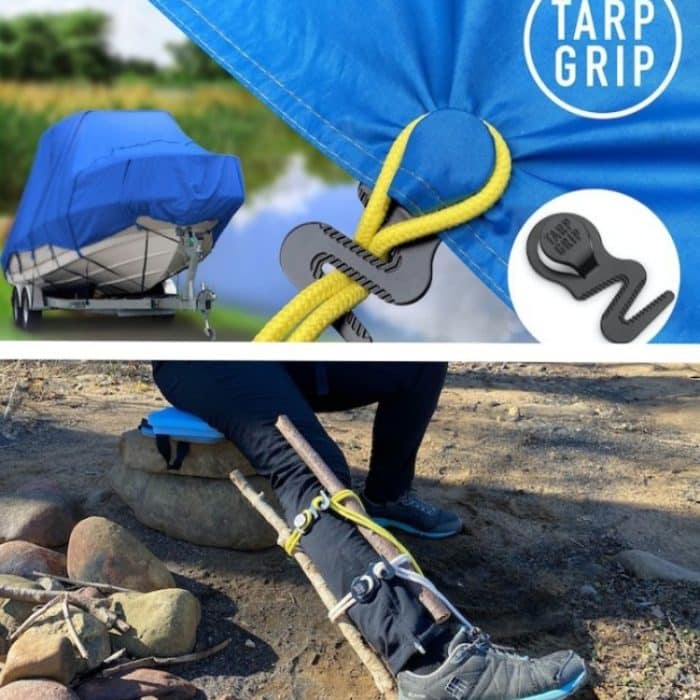 Tarp Grip Outdoor Camping Zelt Klettverschluss für Autoabdeckung, Pool, Markise, 2pcs /Pack – Bild 4