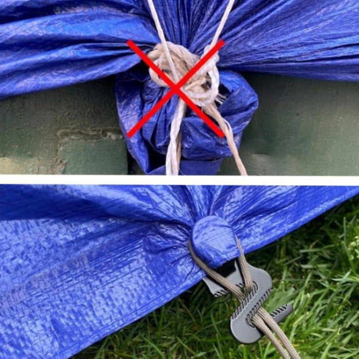 Tarp Grip Outdoor Camping Zelt Klettverschluss für Autoabdeckung, Pool, Markise, 2pcs /Pack – Bild 5