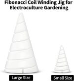 Tragbare Garten-Kupferdraht-Antennenvorrichtung, Gartenbau-Spulenwickelvorrichtung, Small Size 6.2 x 3.5 cm, Large Size 9.3 x 5.2 cm – Bild 2