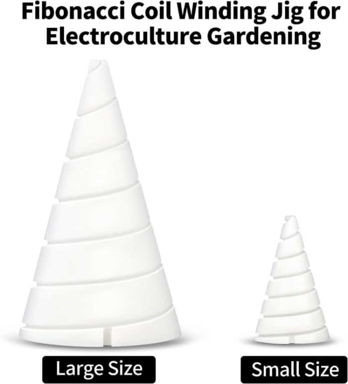 Tragbare Garten-Kupferdraht-Antennenvorrichtung, Gartenbau-Spulenwickelvorrichtung, Small Size 6.2 x 3.5 cm, Large Size 9.3 x 5.2 cm – Bild 2