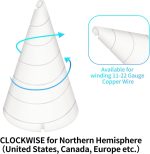 Tragbare Garten-Kupferdraht-Antennenvorrichtung, Gartenbau-Spulenwickelvorrichtung, Small Size 6.2 x 3.5 cm, Large Size 9.3 x 5.2 cm – Bild 3