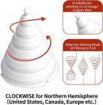 Tragbare Garten-Kupferdraht-Antennenvorrichtung, Gartenbau-Spulenwickelvorrichtung, Small Size 6.2 x 3.5 cm, Large Size 9.3 x 5.2 cm – Bild 4