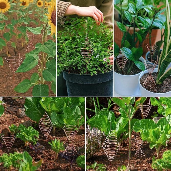 Tragbare Garten-Kupferdraht-Antennenvorrichtung, Gartenbau-Spulenwickelvorrichtung, Small Size 6.2 x 3.5 cm, Large Size 9.3 x 5.2 cm – Bild 8