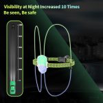 LED-Lauflichter für Outdoor-Sportarten, Wandern, Reiten, Warnbeleuchtung, Weste, Nachtlauf, Nachtlichter zum Angeln – Bild 9