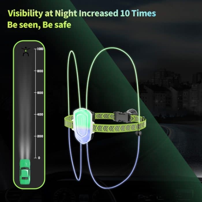 LED-Lauflichter für Outdoor-Sportarten, Wandern, Reiten, Warnbeleuchtung, Weste, Nachtlauf, Nachtlichter zum Angeln – Bild 9