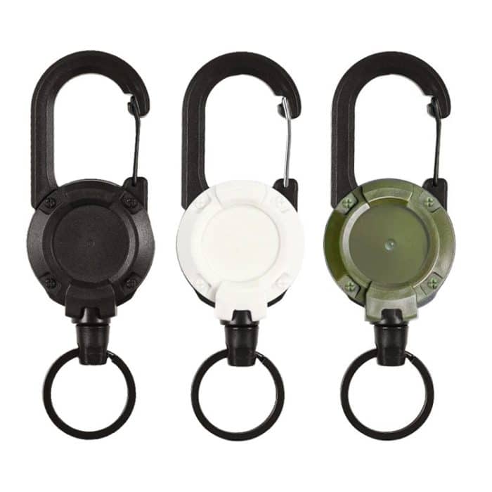 Flexible Kletterrucksack-Schnalle, einziehbare Pull-Abzeichen, Spule, Sport-Schlüsselanhänger, Flexible – Bild 2