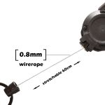 Flexible Kletterrucksack-Schnalle, einziehbare Pull-Abzeichen, Spule, Sport-Schlüsselanhänger, Flexible – Bild 4