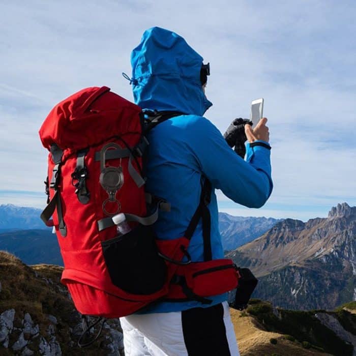 Flexible Kletterrucksack-Schnalle, einziehbare Pull-Abzeichen, Spule, Sport-Schlüsselanhänger, Flexible – Bild 7