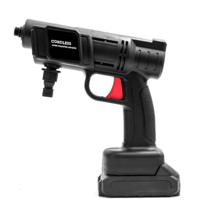 HILDA 21 V fächerförmiger Hochdruck-Wasserbrenner, Lithium-Autowaschmaschine, Kunststoffverpackung, EU Plug With 1 Battery, US Plug With 1 Battery, UK Plug With 1 Battery – Bild 3