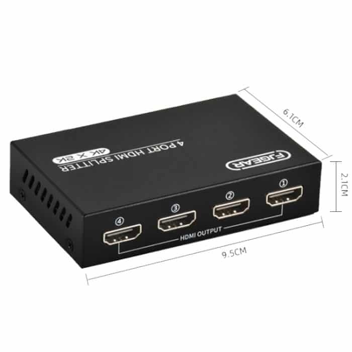 FJGEAR FJ-SM4K104 HD Audio/Video Splitter HDMI 1 In 4 Splitter – Bild 2