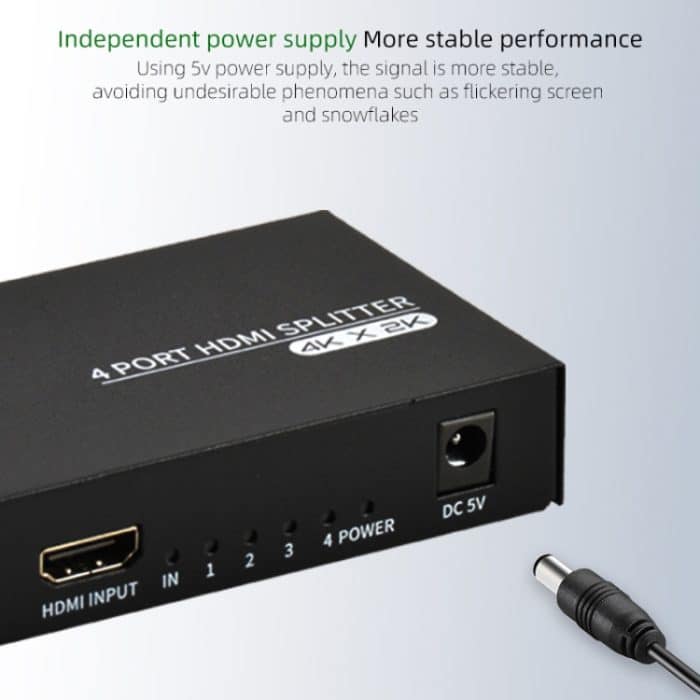 FJGEAR FJ-SM4K104 HD Audio/Video Splitter HDMI 1 In 4 Splitter – Bild 6