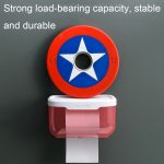 Stanzfreies Badezimmer, transparent, wasserdicht, Taschentuchbox, Toilette, Wandmontage, Aufbewahrungsregal, Large (Black), Large (Pink), Small (Black), Small (Pink) – Bild 8