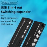 FJGEAR FJ-U804 8 In 4 Out USB2.0 Sharing Switch Extender – Bild 3