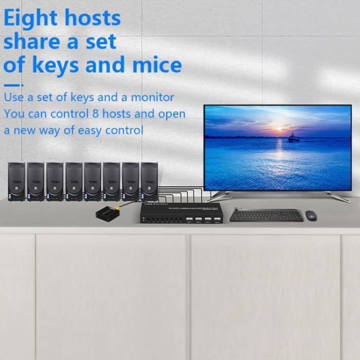 FJGEAR FJ-U804 8 In 4 Out USB2.0 Sharing Switch Extender – Bild 10