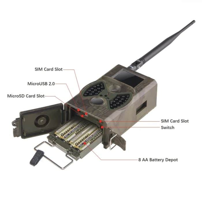 20MP 1080P Wildkamera Nachtsicht MMS Infrarot-Jagdkamera, HC-350M – Bild 6
