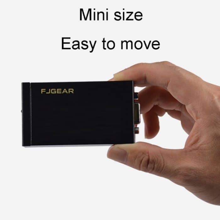 FJGEAR FJ-VEA100 2-in-1-Extender, VGA-zu-RJ45-Signal, Einzelkabelverlängerung mit Audio, EU-Stecker – Bild 6