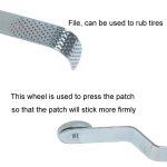 Fahrradfeile Schlauchreparaturwerkzeug Universal für Elektrofahrzeuge Motorräder – Bild 3