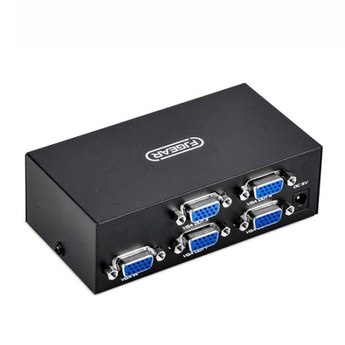 TBD06040742.jpg FJGEAR FJ-2004 VGA-Splitter 1 In 4 Out Computer Vedio-Ausgangssplitter, EU-Stecker – Bild 1