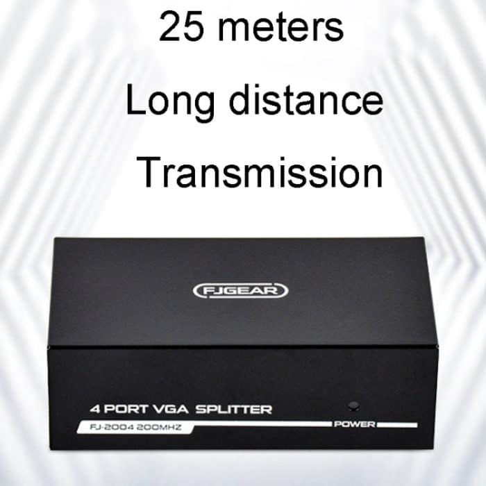 FJGEAR FJ-2004 VGA-Splitter 1 In 4 Out Computer Vedio-Ausgangssplitter, EU-Stecker – Bild 5