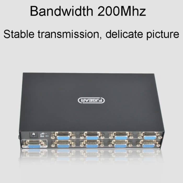 FJGEAR FJ-2008 VGA-Splitter 1 In 8 Out Computer Vedio-Ausgangssplitter, EU-Stecker – Bild 5