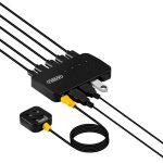 FJGEAR FJ-U404 USB2.0 4 In 4 Out Sharing Switcher mit Controller