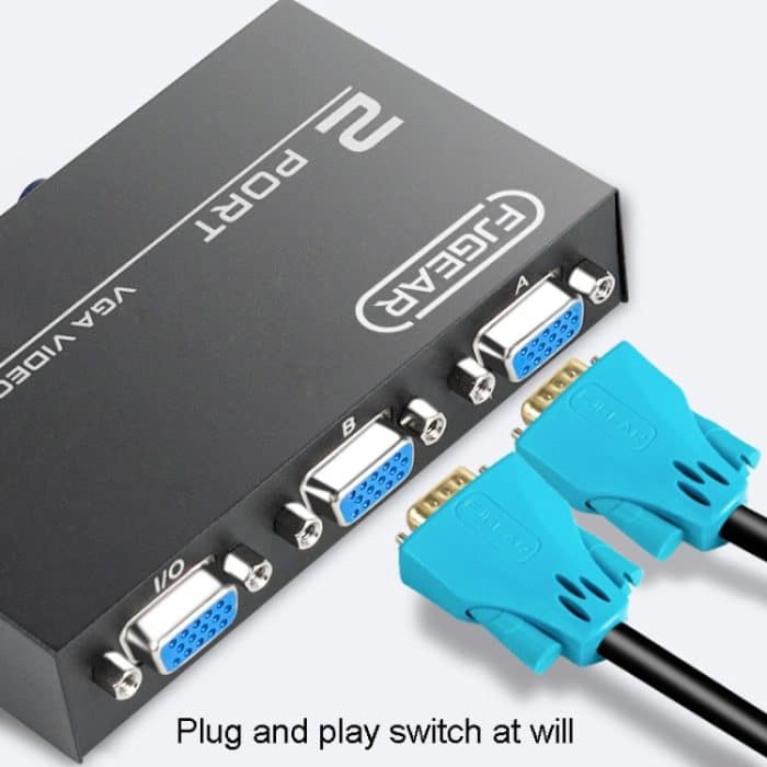 FJGEAR FJ-15-2 Computer VGA Switcher 2 In 1 Out Bidirektionaler Switching Sharer – Bild 5