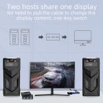 FJGEAR FJ-15-2 Computer VGA Switcher 2 In 1 Out Bidirektionaler Switching Sharer – Bild 8