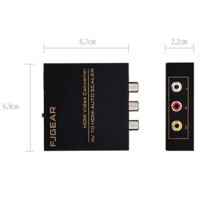 FJGEAR FJ-AH1308 AV-zu-HDMI-Konverter mit automatischer Skalierung – Bild 3