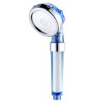 Wasserfilter Duschkopf Home PP Baumwolle Filter Booster Handheld Lotus Flush, Sky Blue, Sky Blue+3 Filter, Transparent, Transparent+3 Filter
