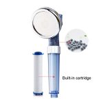 Wasserfilter Duschkopf Home PP Baumwolle Filter Booster Handheld Lotus Flush, Sky Blue, Sky Blue+3 Filter, Transparent, Transparent+3 Filter – Bild 4