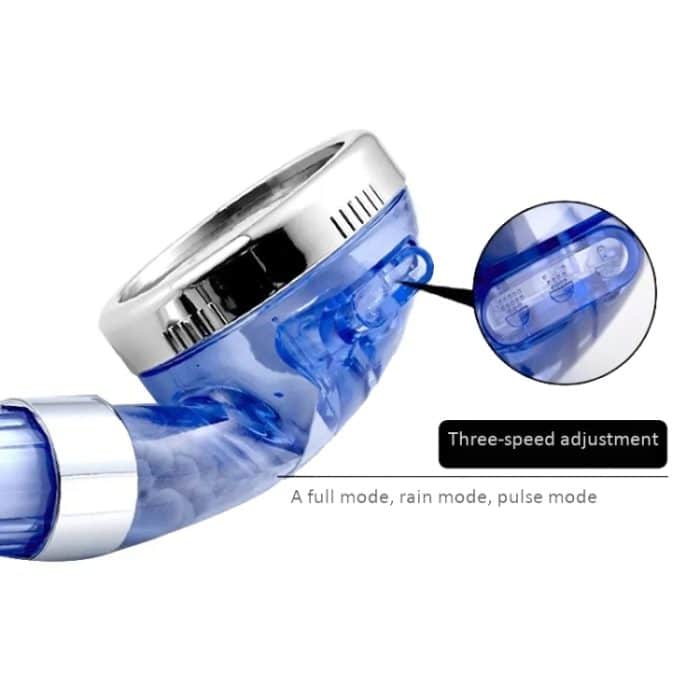 Wasserfilter Duschkopf Home PP Baumwolle Filter Booster Handheld Lotus Flush, Sky Blue, Sky Blue+3 Filter, Transparent, Transparent+3 Filter – Bild 7