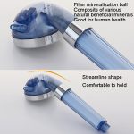 Wasserfilter Duschkopf Home PP Baumwolle Filter Booster Handheld Lotus Flush, Sky Blue, Sky Blue+3 Filter, Transparent, Transparent+3 Filter – Bild 8