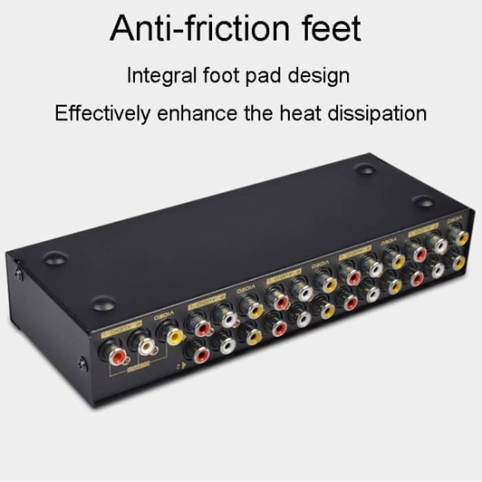 FJGEAR FJ-801AV Audio-Video-Umschalter, 8 Eingänge, 1 Ausgang, CVBS-Umschalter – Bild 6