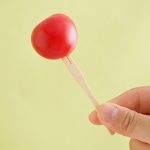 Bambus-Fruchtstäbchen, Einweg-Dessertgabel mit zwei Zinken für den Heimgebrauch, 100pcs /Can, 200pcs /Can – Bild 7