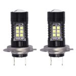 1pair Automotive High-power LED White Light Fog Lamp, H7