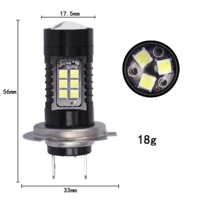 1pair Automotive High-power LED White Light Fog Lamp, H7 – Bild 4