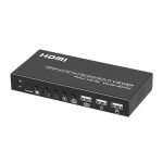FJGEAR FJ-401HK 4 Ports HDMI KVM Video Splitter mit IR-Fernbedienung