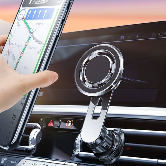 720 Grad drehbarer Luftauslass-Autotelefonhalter, universelle magnetische Navigationshalterung – Bild 2