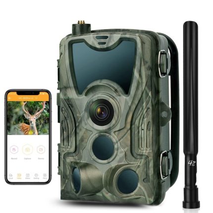 4K 4G Outdoor-Jagdkamera-App, Fernsteuerung über das Mobiltelefon, um jederzeit Fotos und Videos anzusehen, EU Plug, US Plug, AU Plug