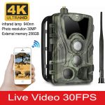 4K 4G Outdoor-Jagdkamera-App, Fernsteuerung über das Mobiltelefon, um jederzeit Fotos und Videos anzusehen, EU Plug, US Plug, AU Plug – Bild 5