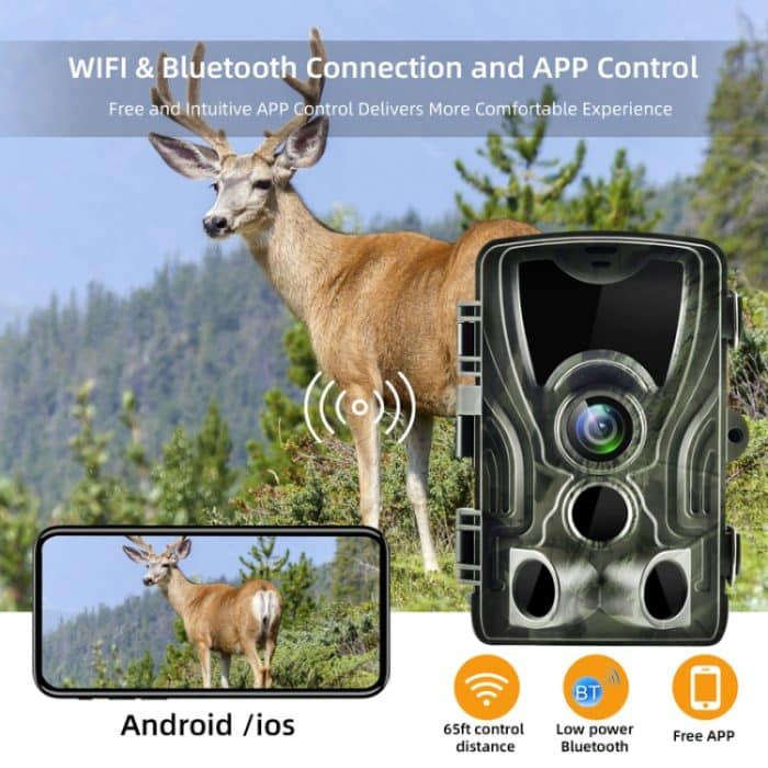 4K-Outdoor-Tracking-Jagdkamera, APP-Fernbedienung per Telefon, um Fotos/Videos jederzeit anzusehen, WiFi801Pro – Bild 5